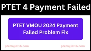PTET VMOU 2024 Payment Failed